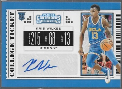 2019 Panini Contenders Draft Picks Kris Wilkes College Ticket Auto #97 UCLA - Image 1 of 4