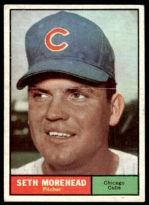 1961 Topps Seth Morehead ┐ Chicago Cubs #107 - Picture 1 of 2