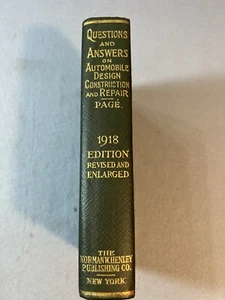 Questions and Answers on Automobile Design Construction and Repair - 1918 SB1 - Picture 1 of 12