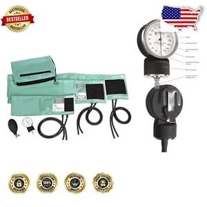 3-in-1 Aneroid Sphygmomanometer Set with Carry Case - Pediatric to Adult Sizes - Picture 1 of 4