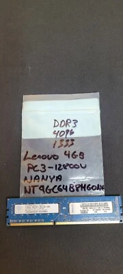 Nanya 4GB PC3-12800U DDR3 1600MHz Desktop RAM – Used – $2 CAD Shipping - Image 1 of 4