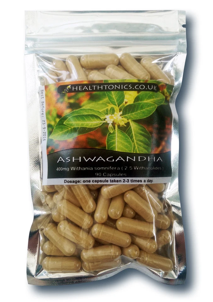 Ashwagandha Extrakt Kapseln (20:1 entspricht 8.000mg), vegetarische Kapseln