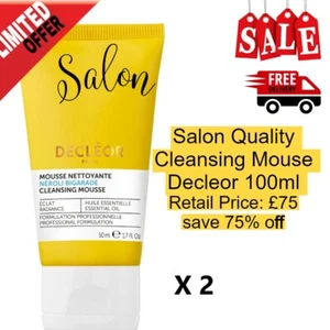 Decleor NEROLI BIGARADE Cleansing Mousse 50ml X 2 = 100ML (Salon Grade SALE3in1) - Picture 1 of 1