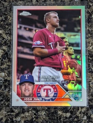 2023 Topps Chrome Update Refractor #USC51 Josh Jung Texas RANGERS - Image 1 of 2