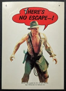 Indiana Jones 1984 Temple of Doom Topps Sticker Card #4 (NM) - Picture 1 of 2