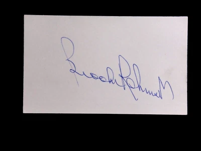 BROOKS ROBINSON BECKETT CERTIFIED AUTHENTIC SIGNED INDEX CARD AUTOGRAPHED HOF - Image 1 of 3