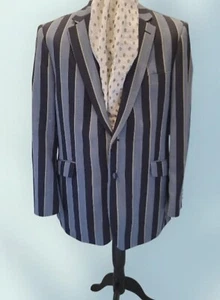 Chaqueta Blazer Brook Taverner Azul Rayas Navegación 44 R Regata Abrigo Deportivo - Imagen 1 de 8