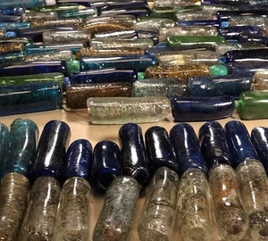 10 VTG Glass Beads Hebron Palestine 1964 Handmade Many Colors U PICK Color/Size - Picture 1 of 16