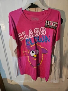 Furby Long Sleeve Girls Top 14 16 XL Tee t-shirt new Class Clown Hasbro - Picture 1 of 7