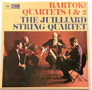 Bartok String Quartets 1 & 2 - Juilliard String Quartet CBS Vinyl LP - Picture 1 of 4