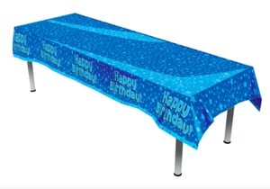 Mantel Fiesta AZUL Feliz Cumpleaños Mantel 259cm x 137cm - Imagen 1 de 1