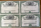 American Telephone And Telegraph Company (Att) Stock Certificates, Lot Of 4