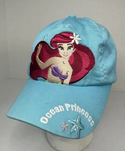 YOUTH Disney Store The Little Mermaid Ocean Princess Turquoise Hat Cap Size S/M - Picture 1 of 9