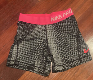 Nike Pro Shorts Girls/Child  Youth Medium - Black / Pink