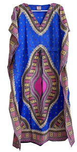 Long Kaftan, Caftan, Long polyester Summer Maxi, Beach Dress L-53" - Picture 1 of 2