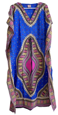 Maxi vestido largo de verano de poliéster caftán, caftán, L-53" Foto 1 de 2