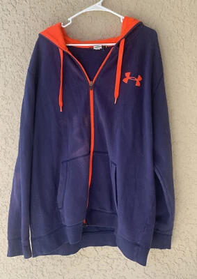 Under Armour Sudadera con Capucha Suelta Mezcla de Algodón Pullover Suéter Para Hombres Talla 2XL XXL Foto 1 de 4