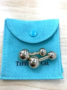 Tiffany & Co. Vintage Ball Cufflinks - Yellow Gold 14k Men's Designer - Picture 1 of 5
