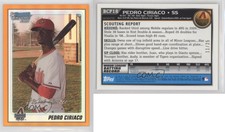 2010 Bowman Chrome Prospects Orange Refractor /25 Pedro Ciriaco #BCP18