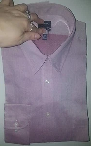 Herren Arrow englische Rose Herringbone spitze lang SLV Kleid Shirt neu mit Etikett 16-16,5 - Bild 1 von 3