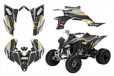 2003 - 2013 Yamaha YFZ 450 carb graphic decal kit 24 mil racing vinyl #5600OR - Image 1 of 4