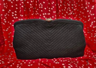 Vintage Black Graceline Master Purse Clutch - Image 1 of 4