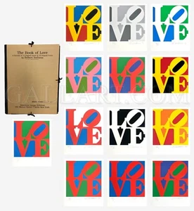 ROBERT INDIANA "THE BOOK OF LOVE SUITE" 1996 | 13 SIGNED SCREENPRINTS | DELUXE - Picture 1 of 3