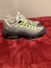 grey and lime green air max