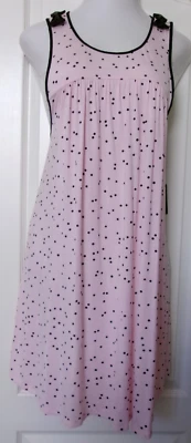 Kate Spade New York pink polkadot print nightgown Size 2X with bow accents - Image 1 of 4