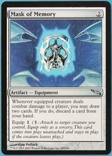 Mask of Memory FOIL Mirrodin NM Artifact Uncommon MTG CARD (ID# 170469) ABUGames