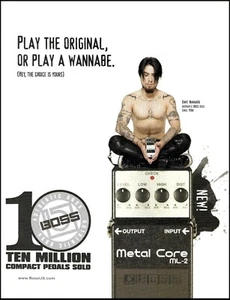 Pedal de efectos de guitarra compacta Jane's Addiction Dave Navarro Boss anuncio - Imagen 1 de 3