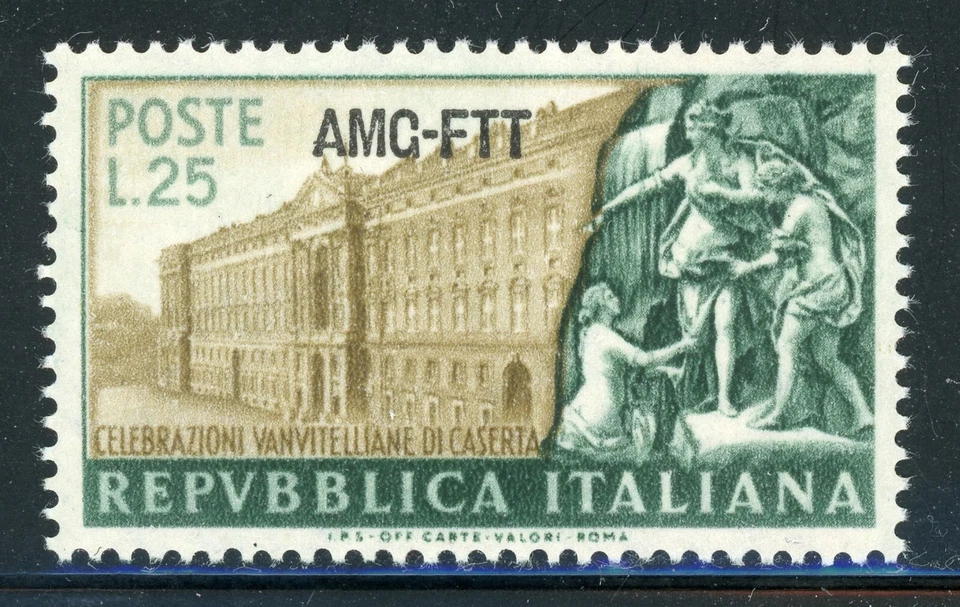 AMG-FTT Trieste MNH: Scott #142 25l VANVITELLI Architecture CV$4+ - Image 1 of 1