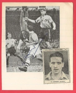 ARSENAL DOUG LISHMAN 1948-56 BOSQUE NOTTINGHAM RARO IMAGEN ORIGINAL AUTOGRAFIADA - Imagen 1 de 3