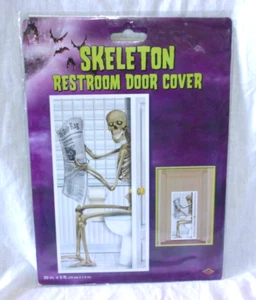 Skeleton Restroom Door Cover New - Picture 1 of 3