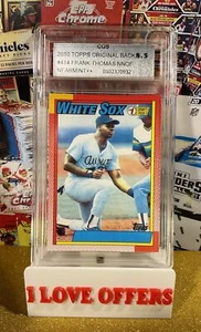 2010 TOPPS FRANK THOMAS NNOF ORIGINAL BACK MOM THREW #414 CGS 8.5 WCG READ - Picture 1 of 9
