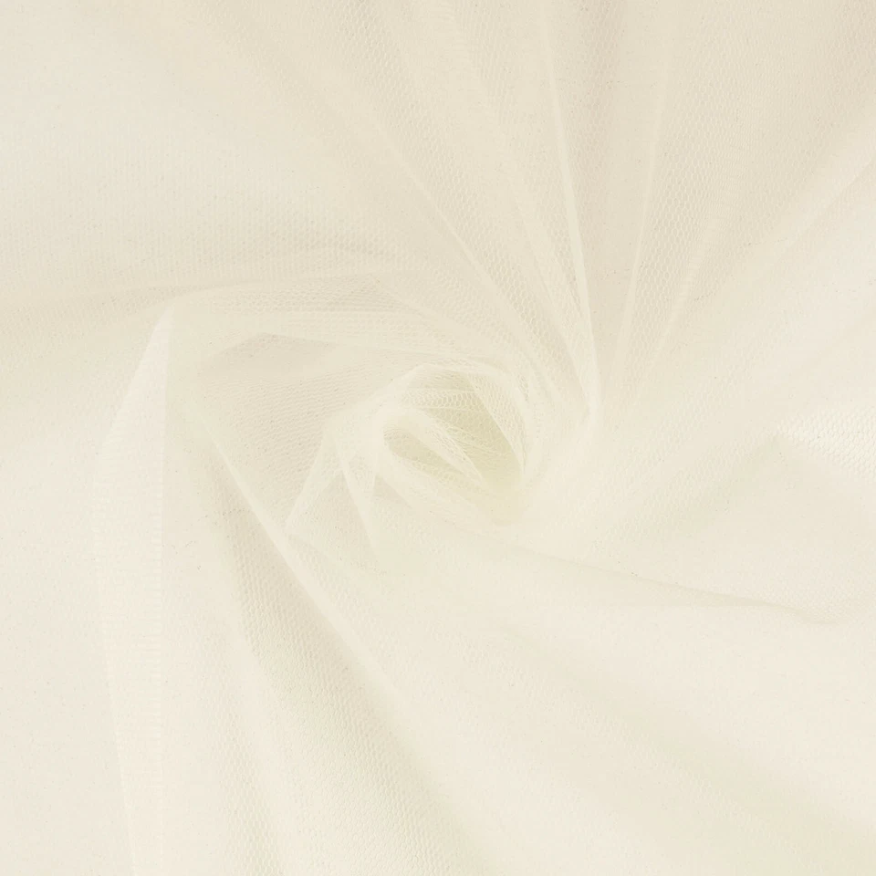 TÜLL Stoff Netz Tütü Schultüte Karneval Kostüme Meterware CREME EUR 2,49/m - Bild 1 von 1