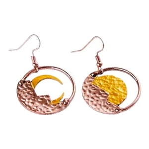 Retro Vintage Style Sun Moon Earrings Boho Asymmetric Boho Jewelry ✈️ - Picture 1 of 5