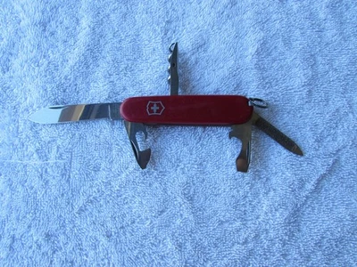Victorinox Swiss Army Knife Officier Suisse 8 Tools Switzerland Red  - Image 1 of 4