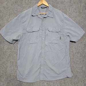 Rohan Expedition Button Up Shirt Short Sleeve XL Insect Biteguard Blue Gray - Picture 1 of 10