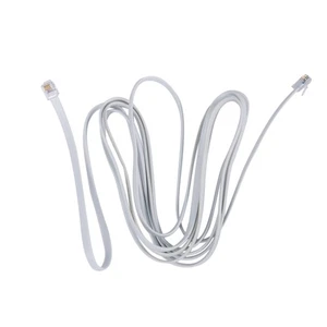 6P6C RJ11 Telefon Nebenstelle Fax Modem Kabel 9.8Ft LäNge  C7V76012 - Afbeelding 1 van 8