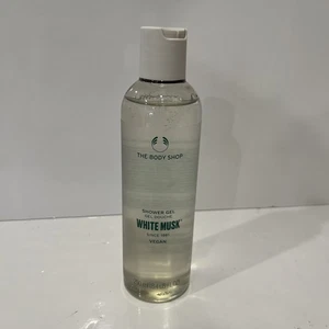 THE BODY SHOP Gel Doccia Muschio Bianco 8,4 once/250 ml Nuovo 2021 Vegan - Foto 1 di 2