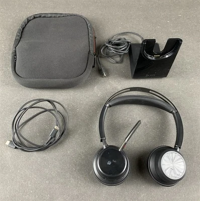 Plantronics Poly Voyager Focus 2 UC Headset mit ANC - 1x Ladestation,Kabel,Etui - Bild 1 von 4