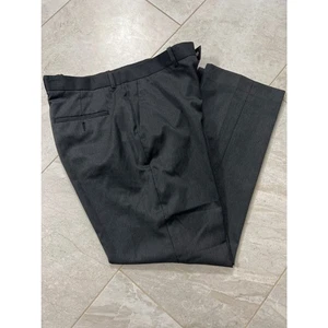 Pantalones PERRY ELLIS para hombre talla 36 x 30 gris oscuro rayas blancas - Imagen 1 de 5