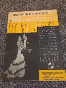 1933 "FLYING DOWN TO RIO" FILMNOTEN "CARIOCA" ASTAIRE & ROGERS  - Bild 1 von 6