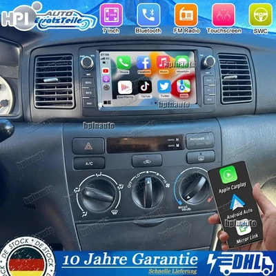 Für TOYOTA COROLLA E10 E11 E12 1990-2007 Autoradio Carplay Android 14 GPS 4G+64G - Bild 1 von 4