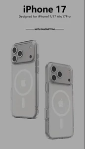 iPhone 17 Pro Max Case Clear Magnetic Wireless Charging Shockproof Cover UK - Picture 1 of 5