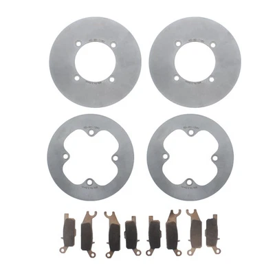 Rotores y pastillas de freno para Yamaha Grizzly 700 YFM700 2007-2025 delantero y trasero MudRat Foto 1 de 4