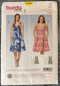 Burda #6536 Pretty Summer Dress with variations Pattern  Sz: 6-18 UC - Picture 1 of 2