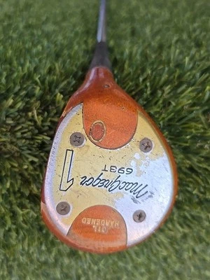 MacGregor 693T Oil Hardened Persimmon Driver - RH - Stiff Flex - Steel - GOOD - Image 1 of 4