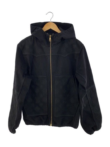 LOUIS VUITTON（LV） LOUIS VUITTON FELPA CON CAPPUCCIO ZIP 48 COTONE Nero RM222M OK4 HNA10W Usata